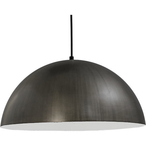 Industriële hanglamp Larino Ø40cm gunmetal buitenkant E27