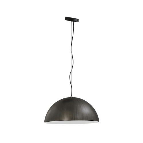 Industriële hanglamp Larino Ø40cm gun metal buitenkant E27