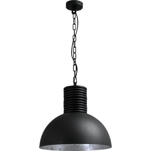 Industriële hanglamp Larino Ø40cm gunmetal buitenkant