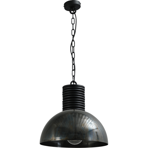 Industriële hanglamp Larino Ø40cm dappled oil buitenkant
