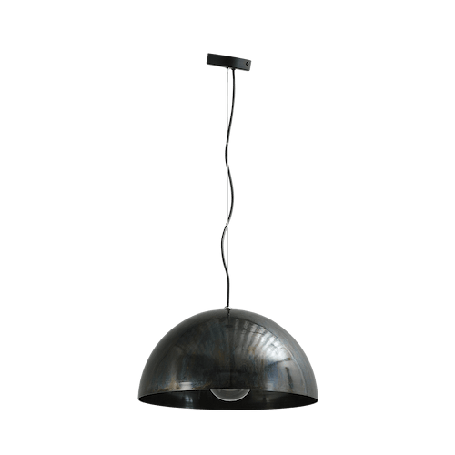 Industriële hanglamp Larino Ø40cm dappled oil buitenkant