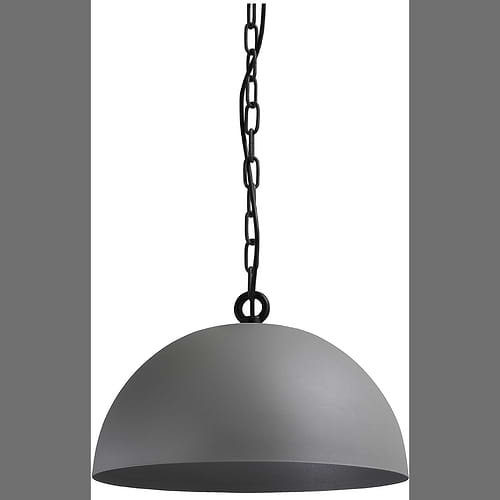 Industriële hanglamp Larino Ø30cm betonlook buitenkant