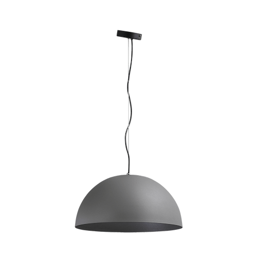 Industriële hanglamp Larino Ø30cm beton look buitenkant