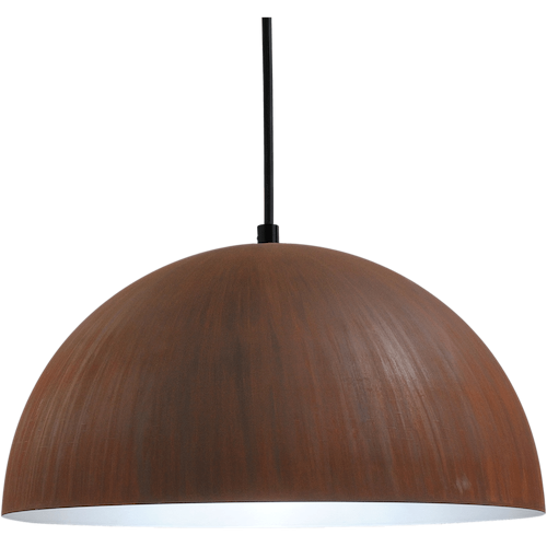 Industriële hanglamp Larino Ø30cm roest buitenkant E27