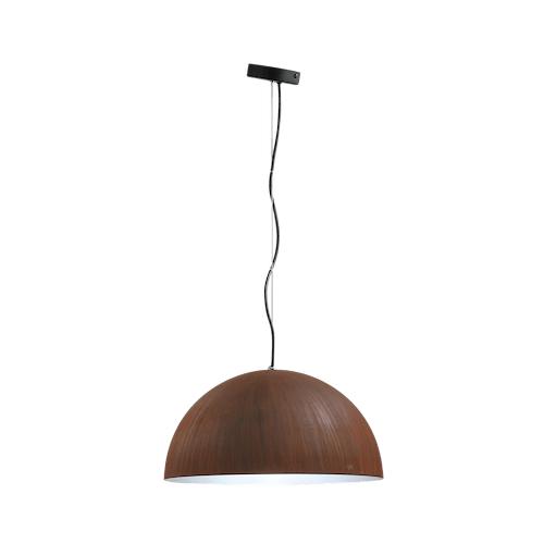 Industriële hanglamp Larino Ø30cm roest buitenkant E27