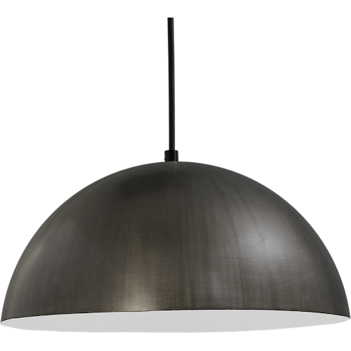 Industriële hanglamp Larino Ø30cm gunmetal buitenkant E27