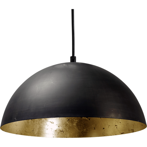 Industriële hanglamp Larino Ø30cm gunmetal buitenkant E27