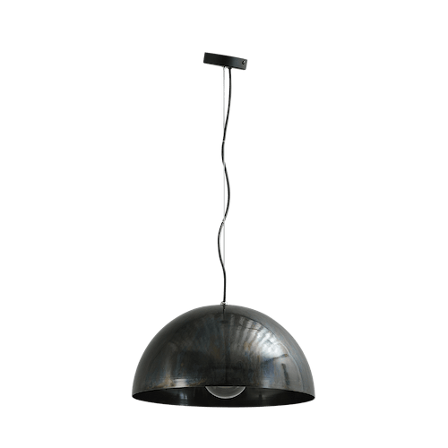 Industriële hanglamp Larino Ø30cm dappled oil buitenkant