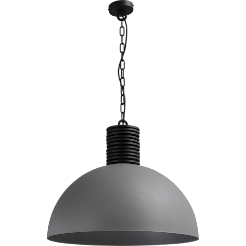 Industriële hanglamp Larino Ø60cm beton look buitenkant