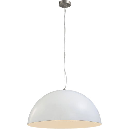 Industriële hanglamp Larino Ø60cm wit buitenkant