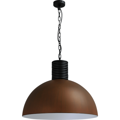 Industriële hanglamp Larino Ø60cm roest buitenkant