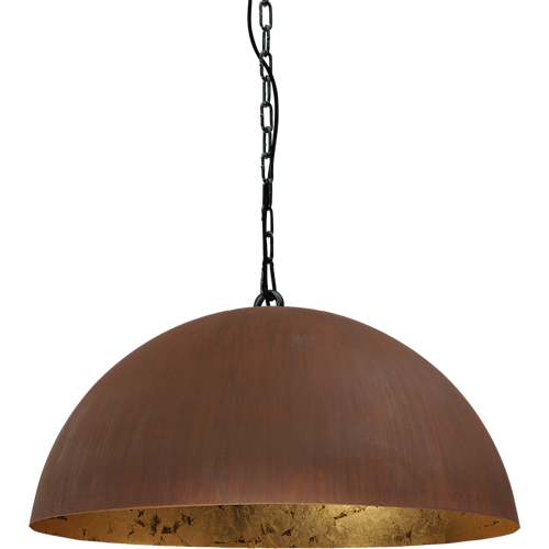 Industriële hanglamp Larino Ø60cm roest buitenkant