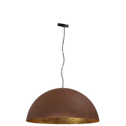 Industriële hanglamp Larino Ø60cm roest buitenkant