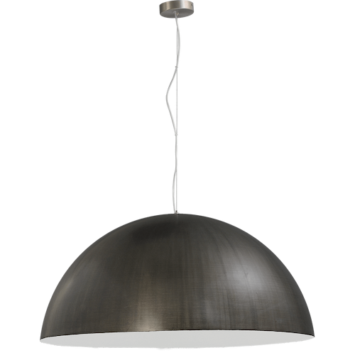 Industriële hanglamp Larino Ø60cm gunmetal buitenkant