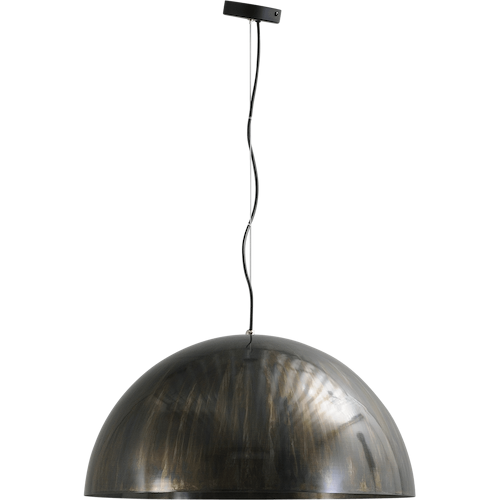 Industriële hanglamp Larino Ø60cm dappled oil buitenkant