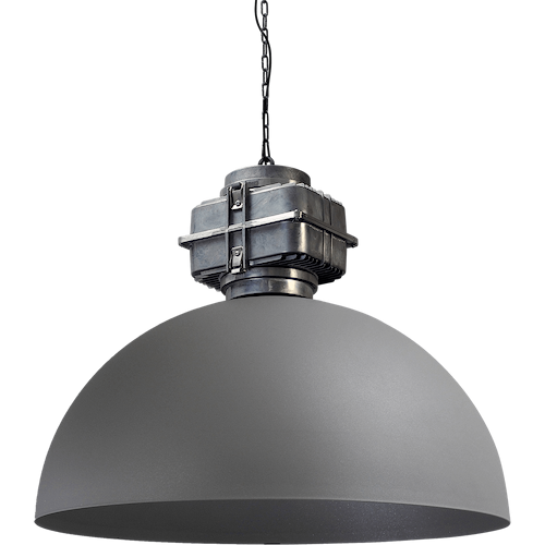Industriële hanglamp Larino Ø80cm beton look buitenkant