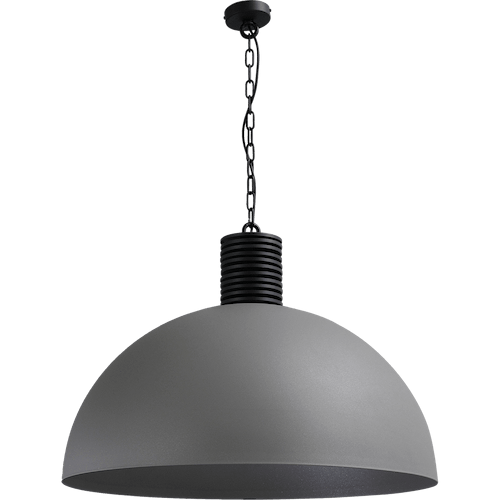 Industriële hanglamp Larino Ø80cm beton look buitenkant