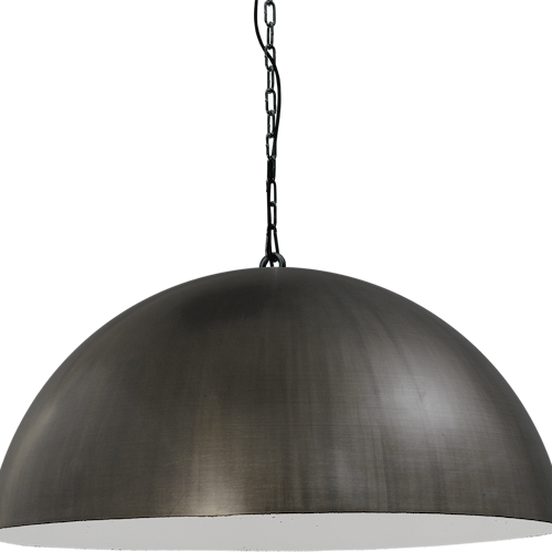 Industriële hanglamp Larino Ø80cm gunmetal buitenkant