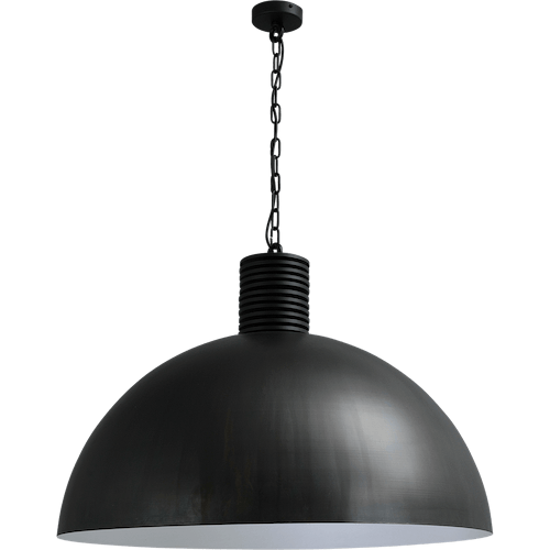 Industriële hanglamp Larino Ø80cm gunmetal buitenkant