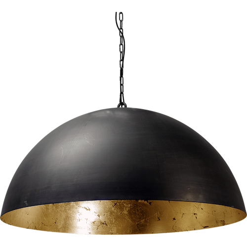 Industriële hanglamp Larino Ø80cm gunmetal buitenkant