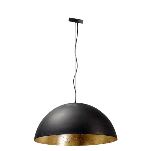 Industriële hanglamp Larino Ø 80cm gunmetal buitenkant