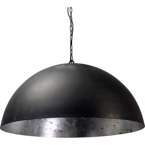 Industriële hanglamp Larino Ø80cm gunmetal buitenkant