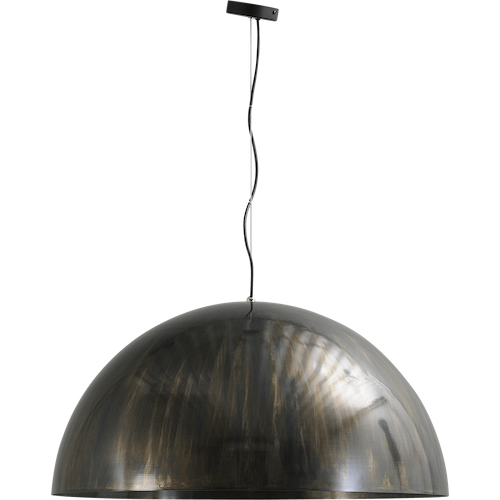 Industriële hanglamp Larino Ø80cm dappled oil buitenkant