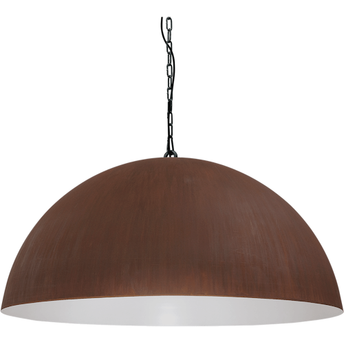 Industriële hanglamp Larino Ø100cm roest buitenkant
