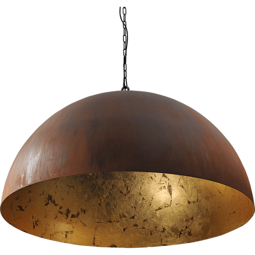 Industriële hanglamp Larino Ø100cm roest buitenkant