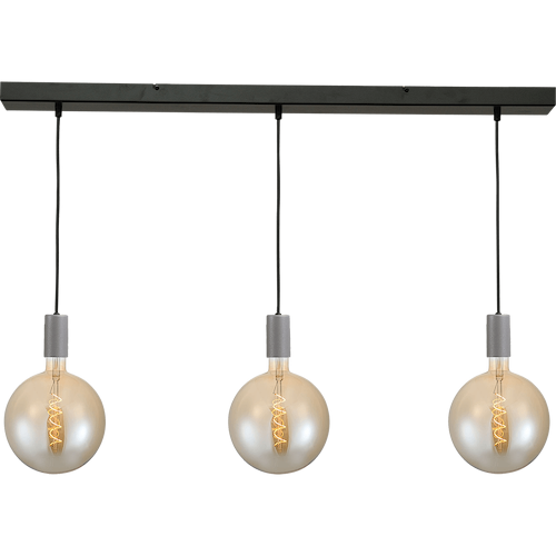 Hanglamp Tessi 3-lichts beton look 100x8cm
