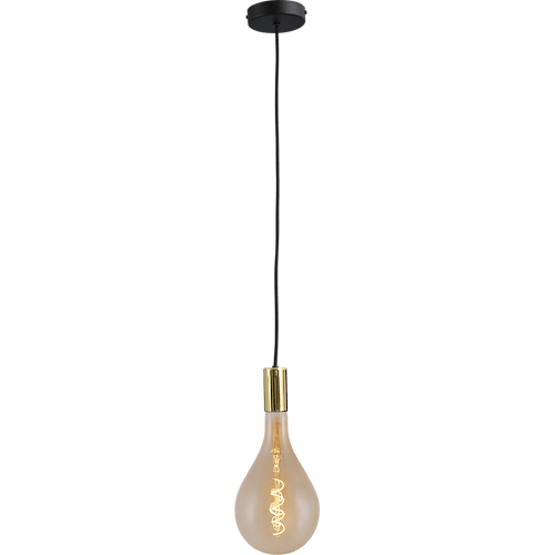Hanglamp Tessi 1-lichts glimmend messing E27