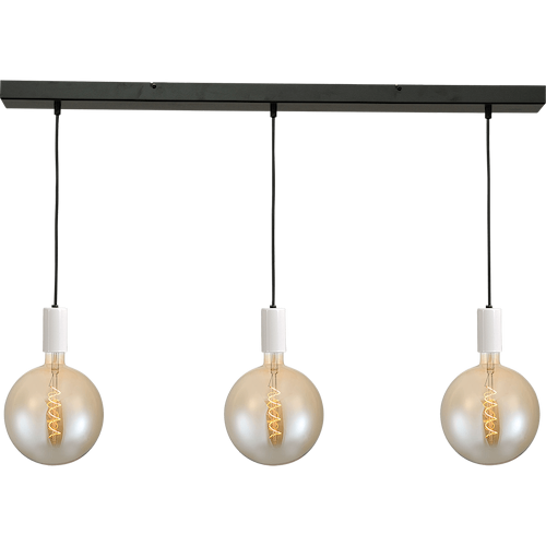 Hanglamp Tessi 3-lichts mat wit 100x8cm