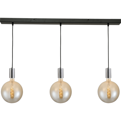 Hanglamp Tessi 3-lichts chrome 100x8cm