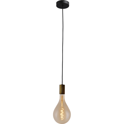 Hanglamp Tessi 1-lichts pendant antiek messing E27