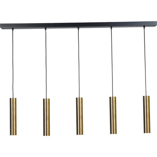 Hanglamp Run 5-lichts antiek messing