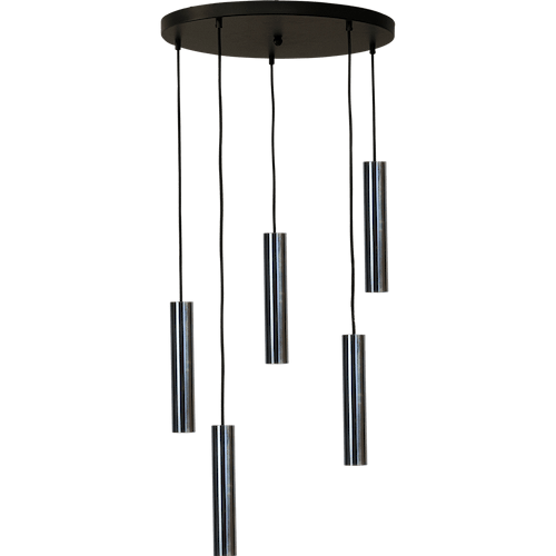 Hanglamp Run 5-lichts dappled oil