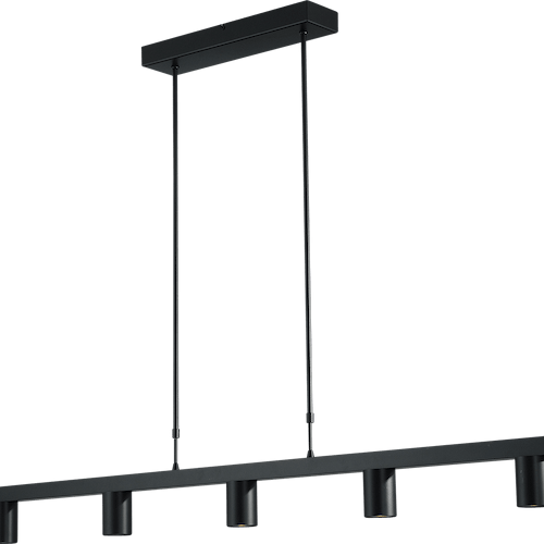 Hanglamp Bounce zwart/zwart 5-lichts - breedte 130cm - exclusief 5x GU10 - MASTERLIGHT