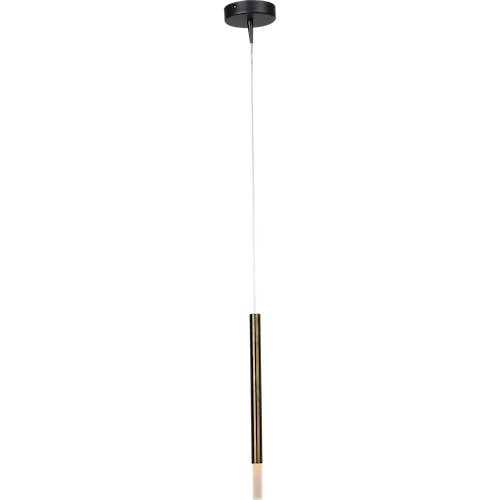 Hanglamp Flute 1-lichts zwart/antiek messing