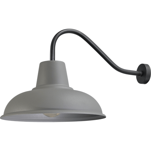 Industriële wandlamp di Panna zwart diepte 73cm hoogte 45cm