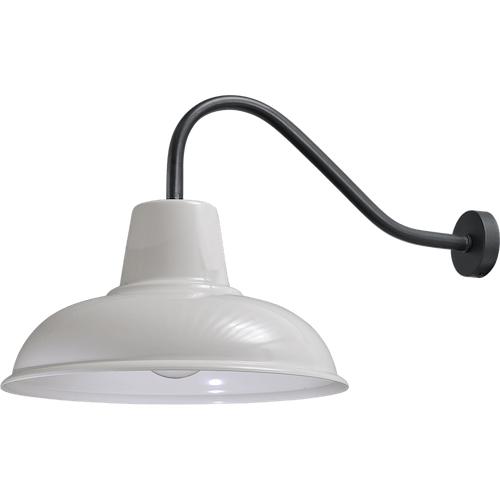 Industriële wandlamp di Panna zwart diepte 73cm hoogte 45cm