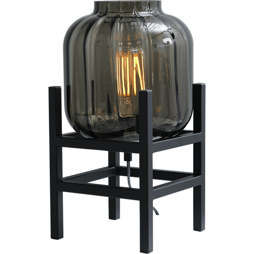 Tafellamp "Lett Rib" zwart hoogte 25cm 20