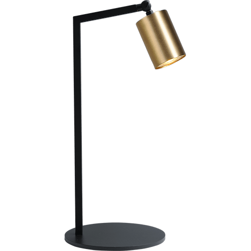 Tafellamp Bounce 1-lichts - mat zwart/mat goud - hoogte 50cm - 1xGU10 - MASTERLIGHT - exclusief lichtbron - MASTERLIGHT
