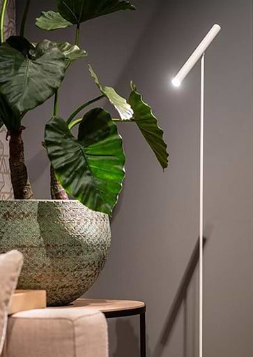 Design vloerlamp. minimalistische vloerlamp, wit, design Art Delight. Serie Harper, VL HARPER WI.