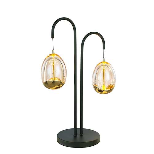 Tafellamp Golden Egg Zwart 2 x 5W 2700K + Dimmer