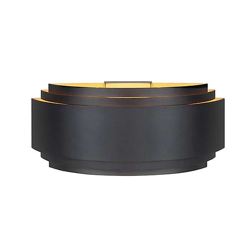 Wandlamp Sofia 300 E14 Zwart/Goud