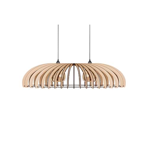 Houten hanglamp
