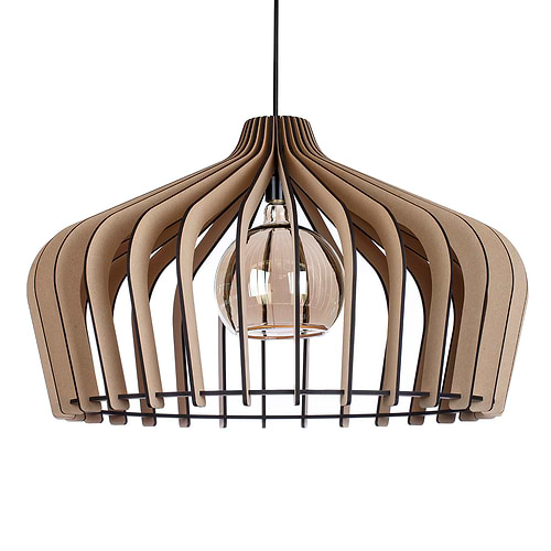 Houten hanglamp