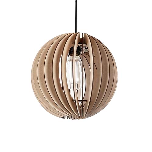 Houten hanglamp