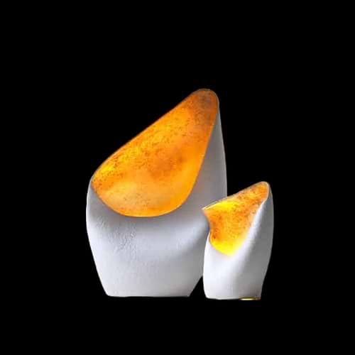 Organisch gevormde tafellamp Nature LARGE. LB999/1TL-L-MW-GOLD. Keramische tafellamp