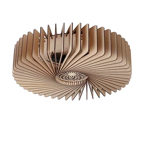 Houten plafondlamp